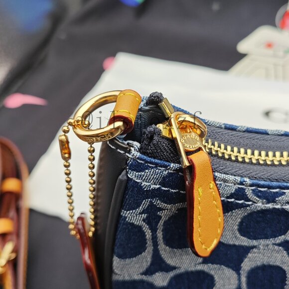 Coach Teri Crossbody Bag Denim Blue - Picture 8 of 11